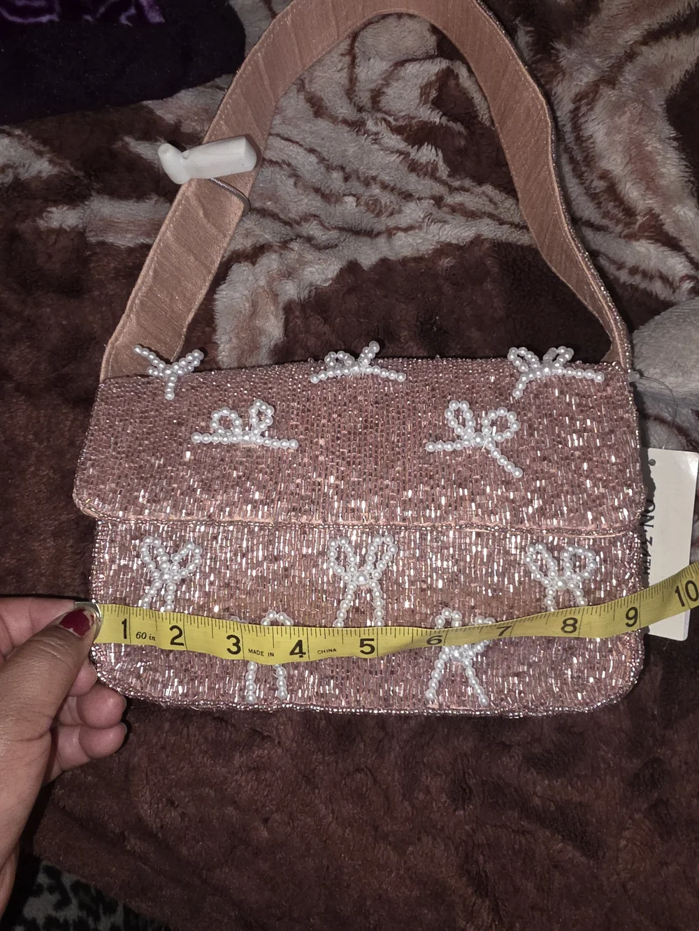 NEW ON 34TH Hand Beaded Shoulder Bag, Exclusively At Macy's In Pattern